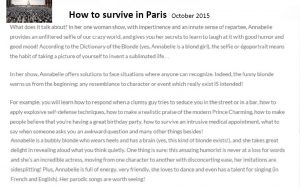 How to survive in Paris - Octobre2015
